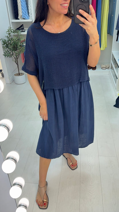 Pheobe Plain Loose Fit 2-In-1 Maxi Dress