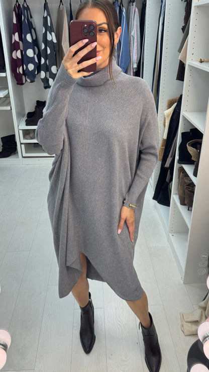Emina Roll Neck Jumper Dress
