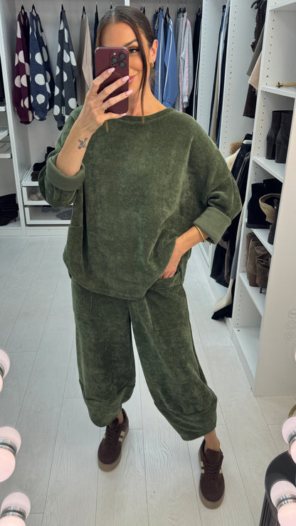 Jordaine Corduroy Carrot Leg Lounge Set