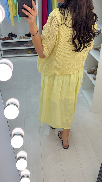 Pheobe Plain Loose Fit 2-In-1 Maxi Dress