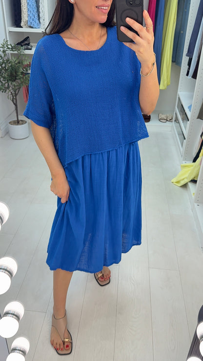 Pheobe Plain Loose Fit 2-In-1 Maxi Dress