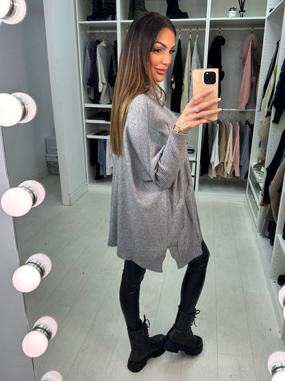 Matilda High Neck Cable Knit Jumper