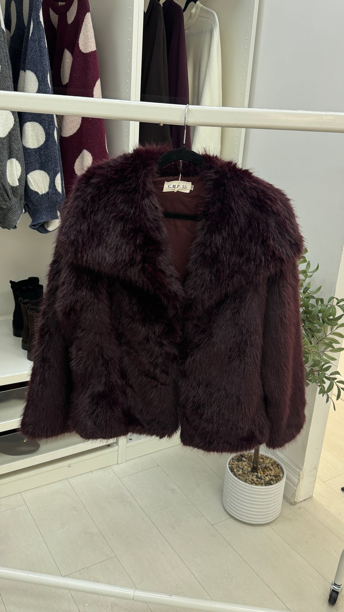 Beatrice Faux Fur Cropped Jacket