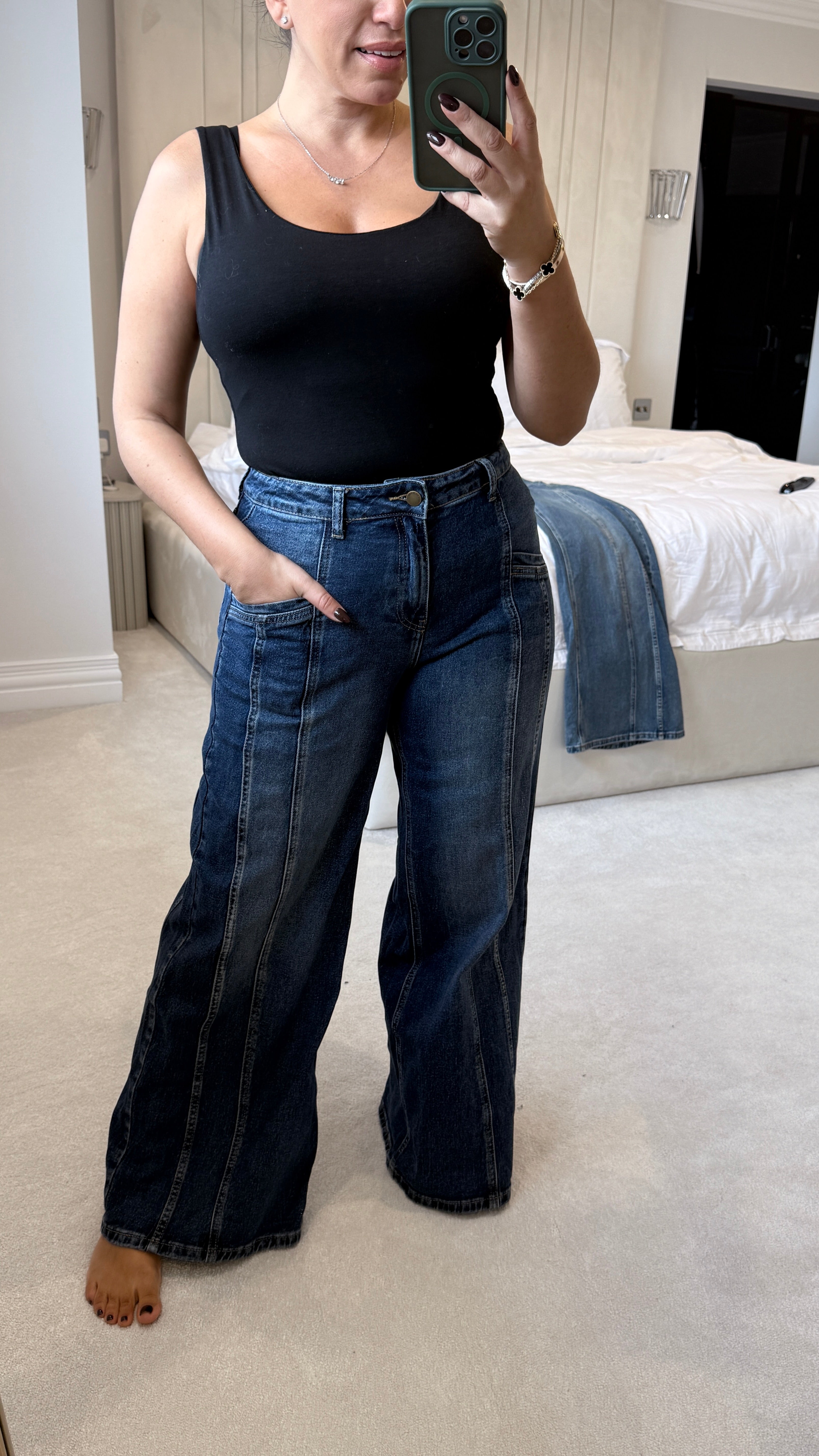 Taylor Denim Wide Leg Jeans