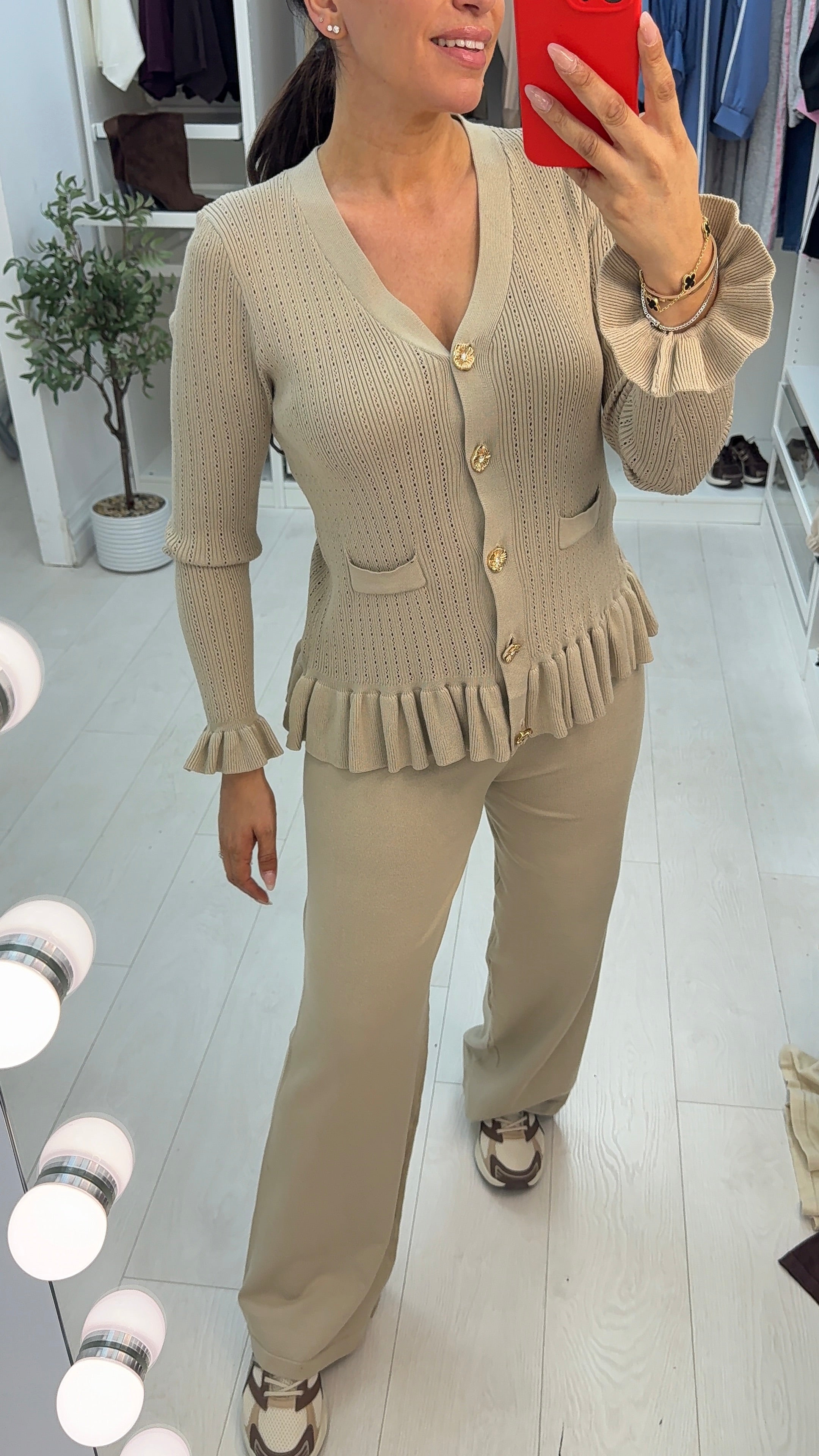 Bronte Embellished Cardigan Loungewear Set
