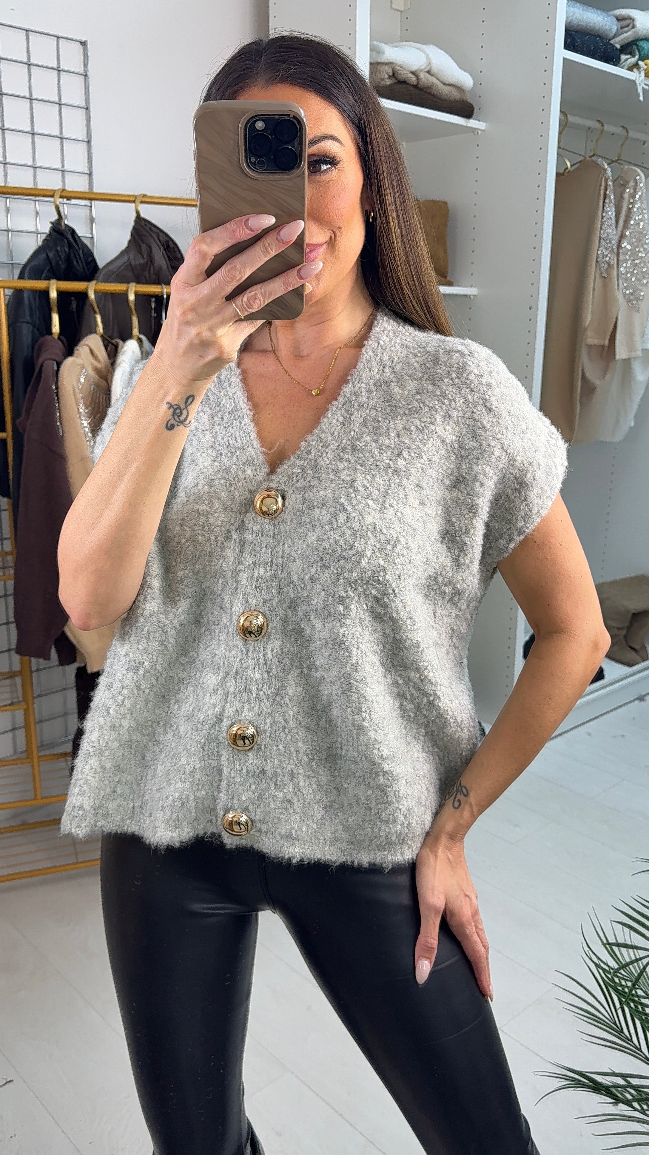 Isabelle Plain Super soft Sleeveless Jumper