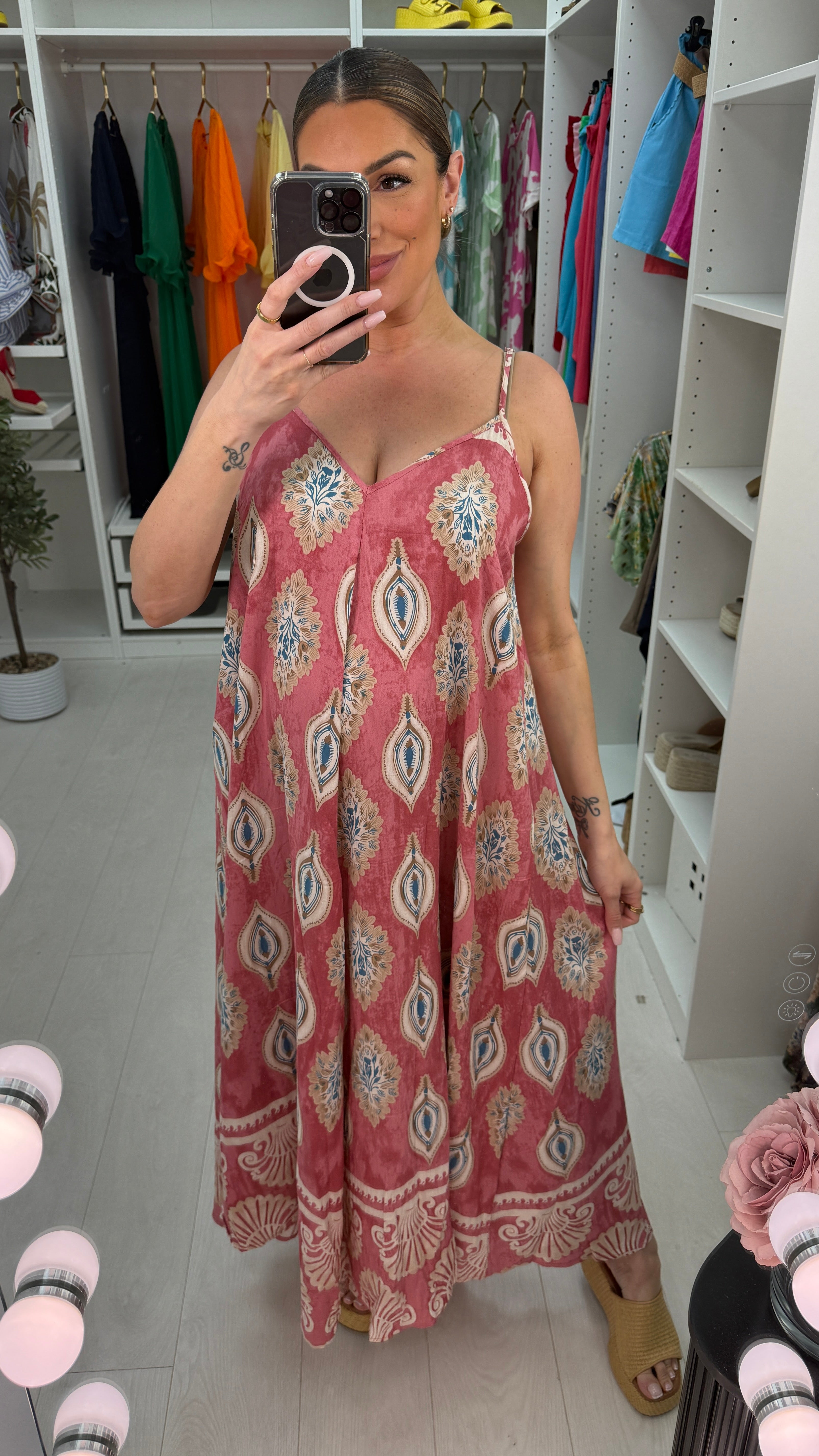 Charlene Strappy Loose Fit Maxi Dress