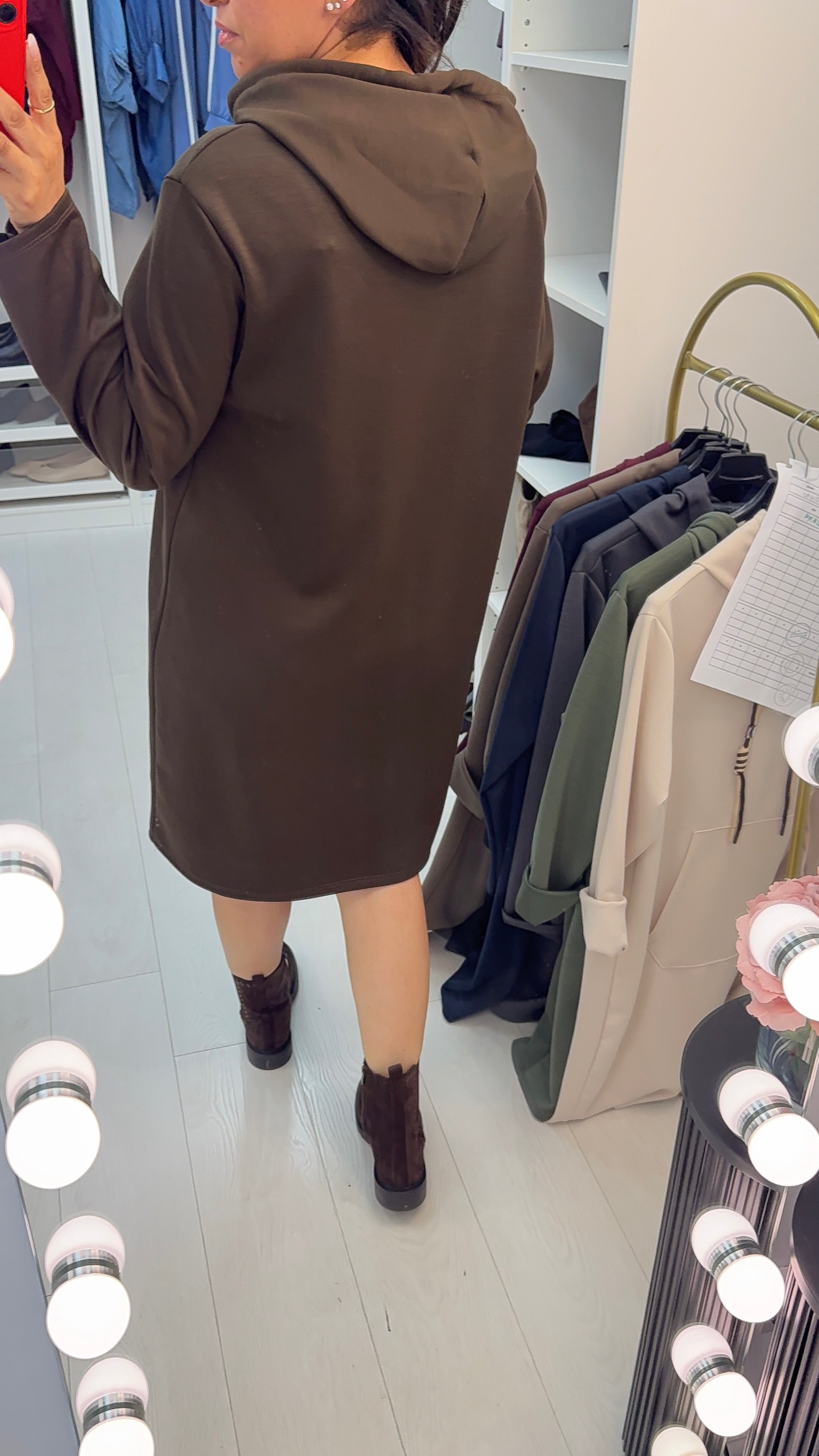 Coco Casual Hooded Jumper Dress