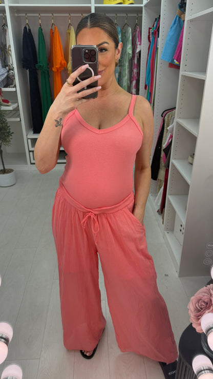 Tanira Wide Leg Cami Jumpsuit
