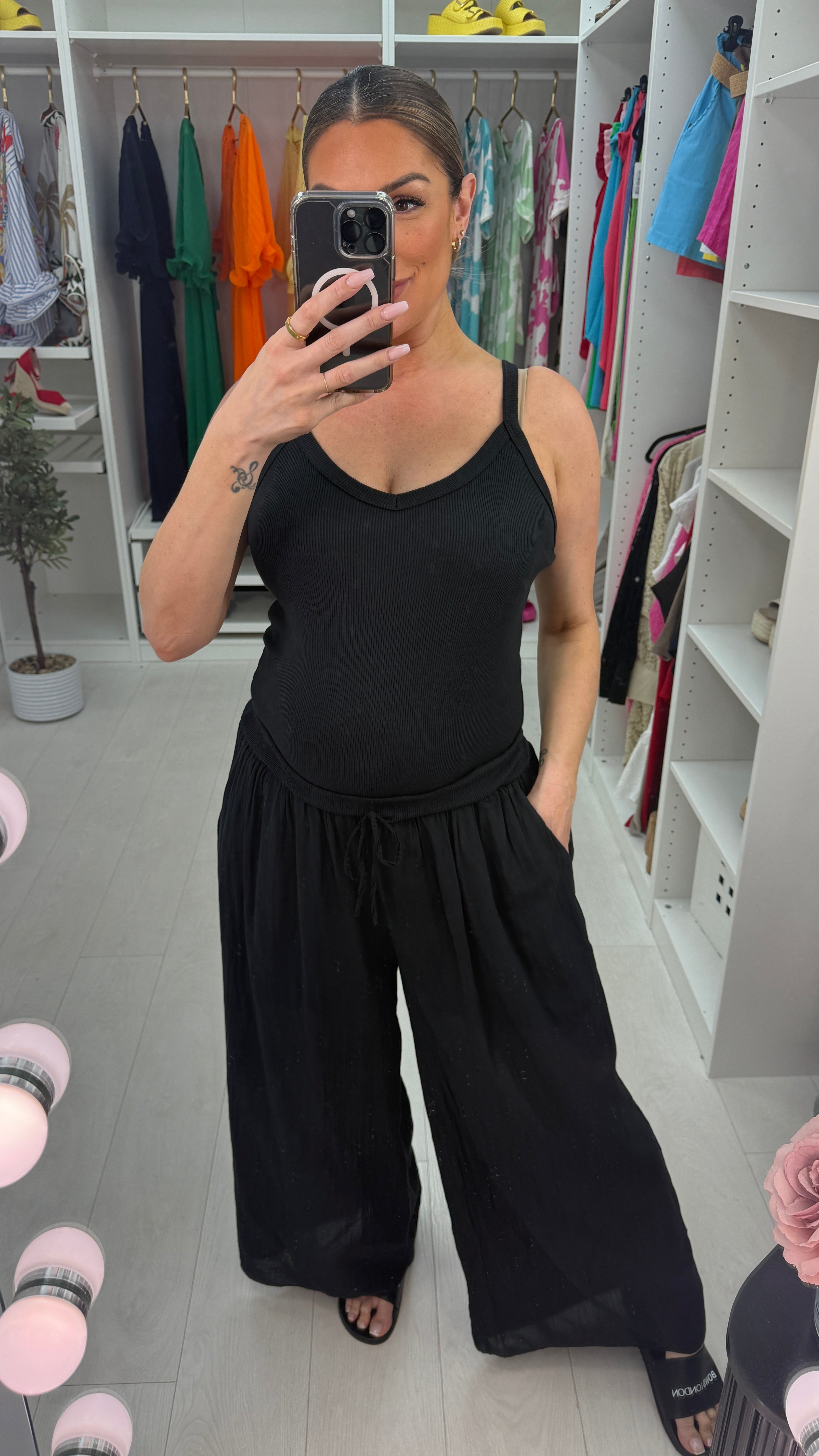 Tanira Wide Leg Cami Jumpsuit