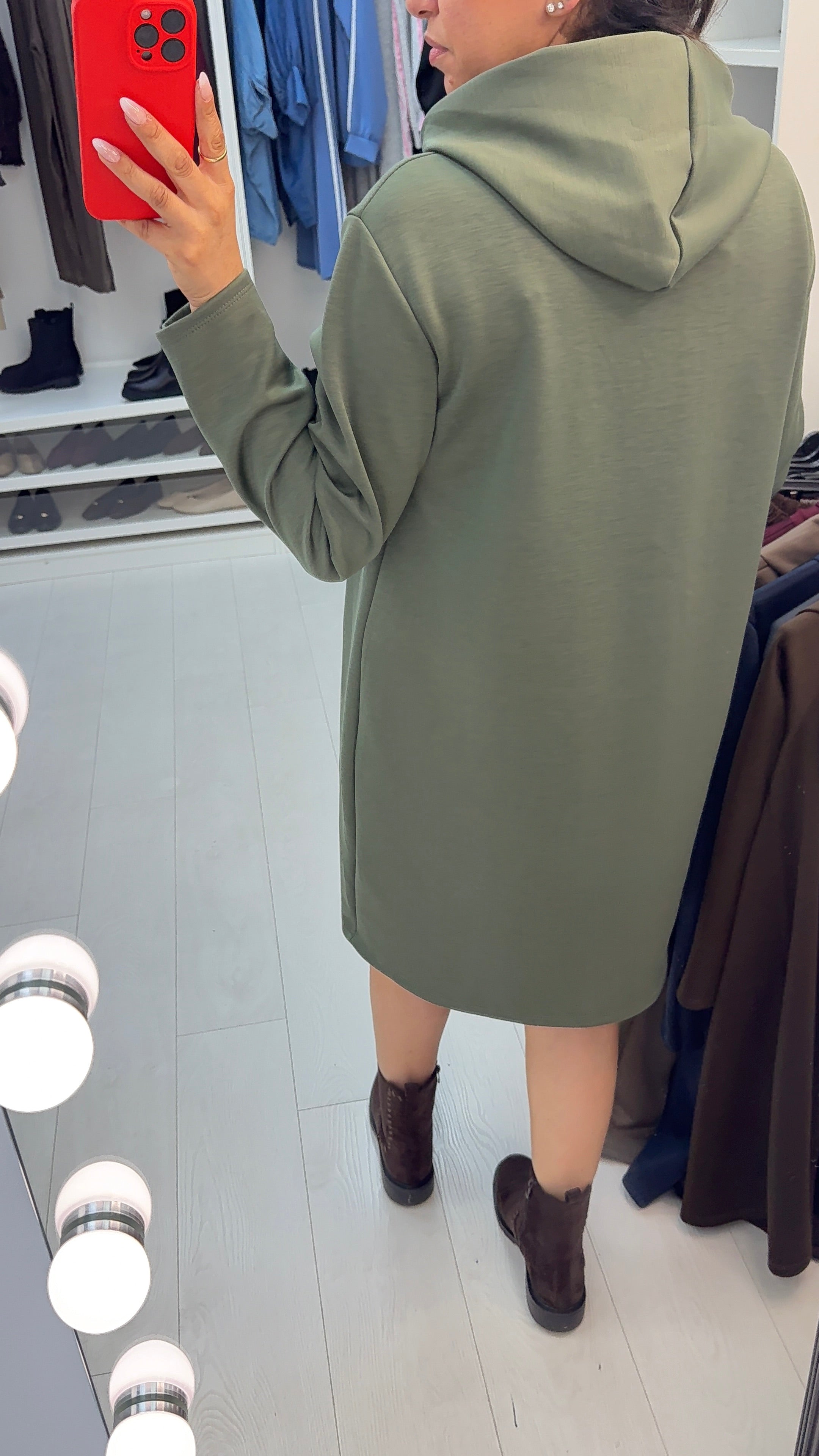 Coco Casual Hooded Jumper Dress