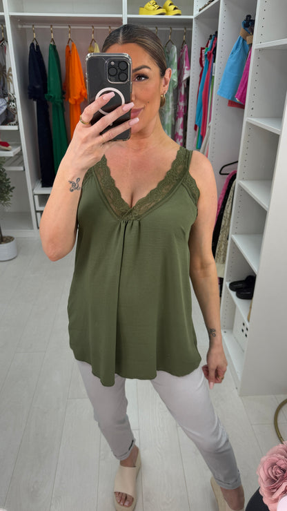 Leanne Lace Trim Cami