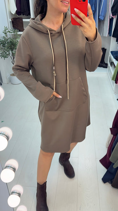 Coco Casual Hooded Jumper Dress
