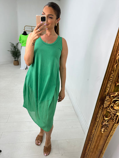 Philia  Plain Loose Fit Jersey Dress