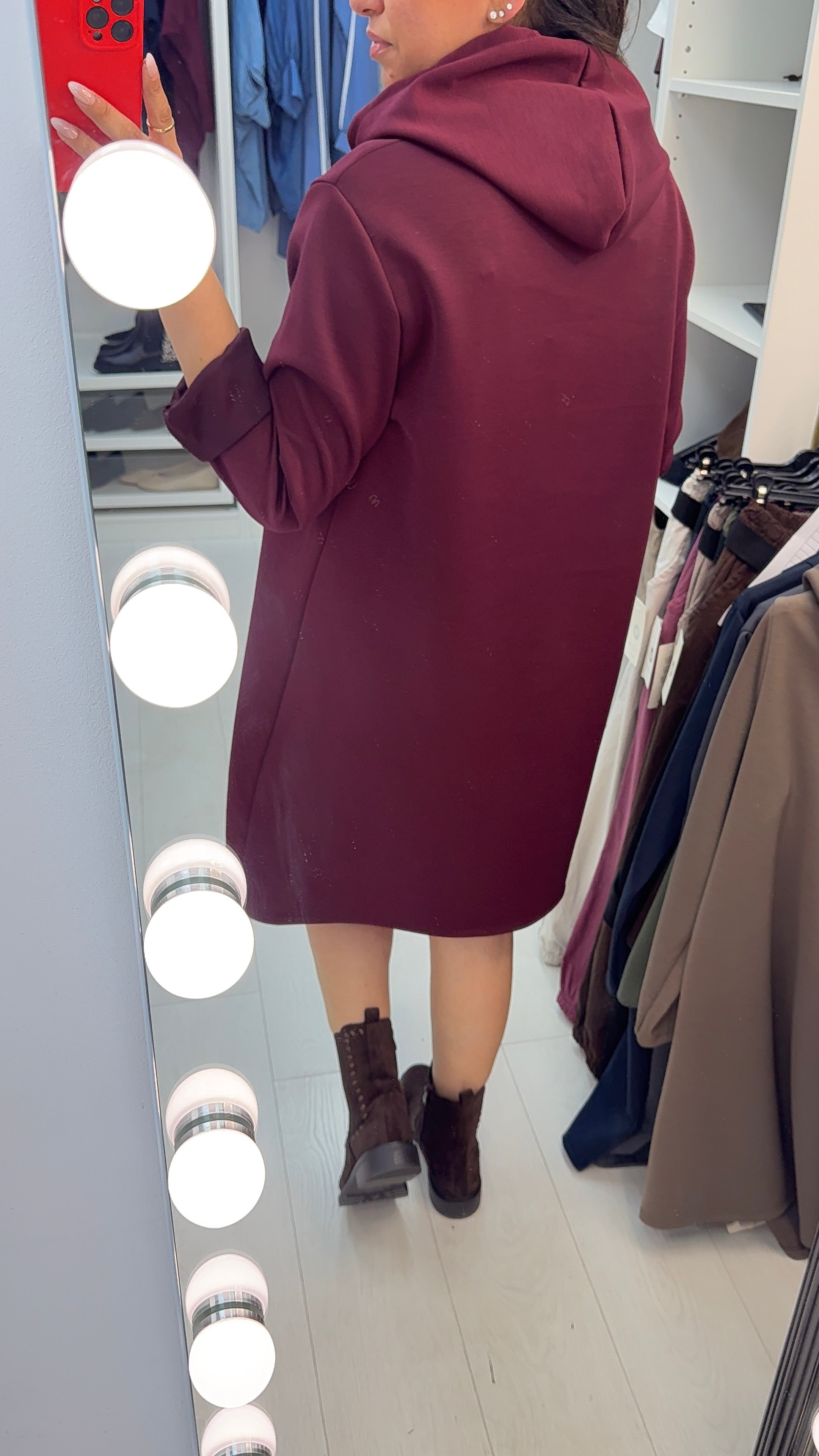 Coco Casual Hooded Jumper Dress