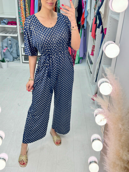 Gelato Polka Dot Print Jumpsuit