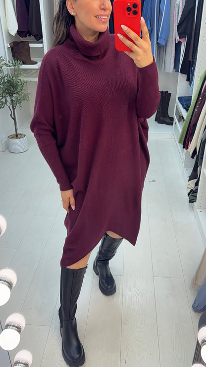 Emina Roll Neck Jumper Dress