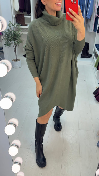 Emina Roll Neck Jumper Dress