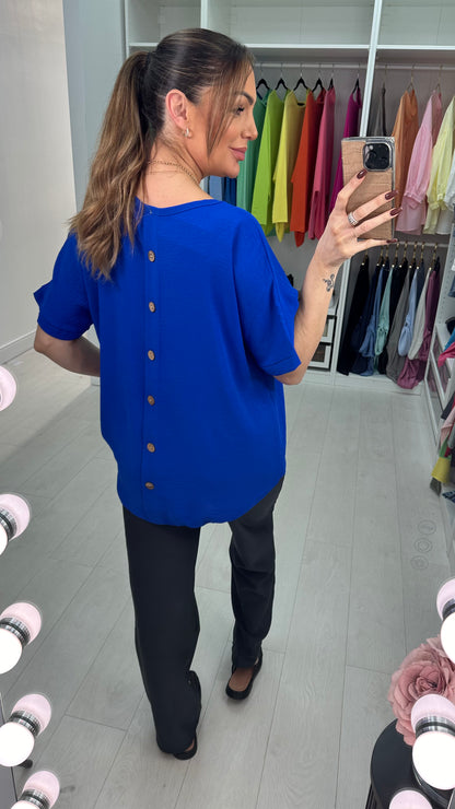 Channon Plain Loose Fit Necklace Top