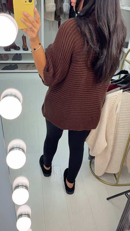 Nayeli 3/4 Sleeve Open Front Knit Cardigan