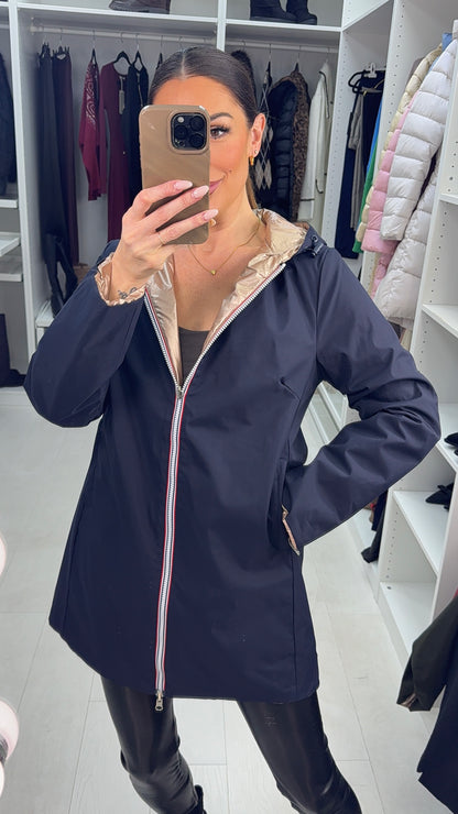 Zoyce Reversible Hooded Raincoat