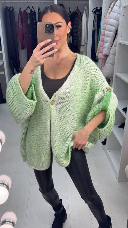 Josie Rolled Sleeve Chunky Cardigan
