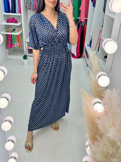 Giulia Polka Dot Magic Slinky Dress