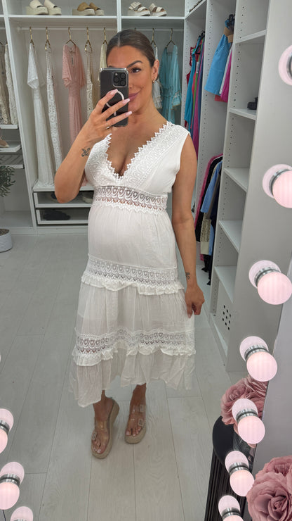 Juju Lace Trim Maxi Dress