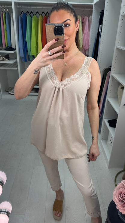 Leanne Lace Trim Cami