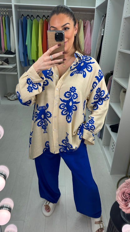 Sammy Mosaic Print Shirt Co-Ord Set