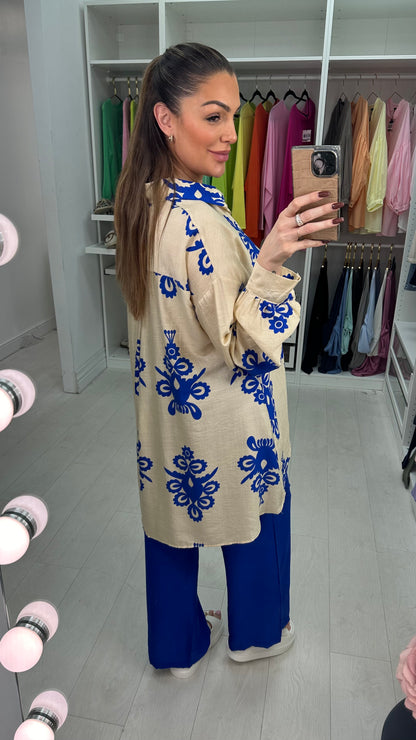 Sammy Mosaic Print Shirt Co-Ord Set