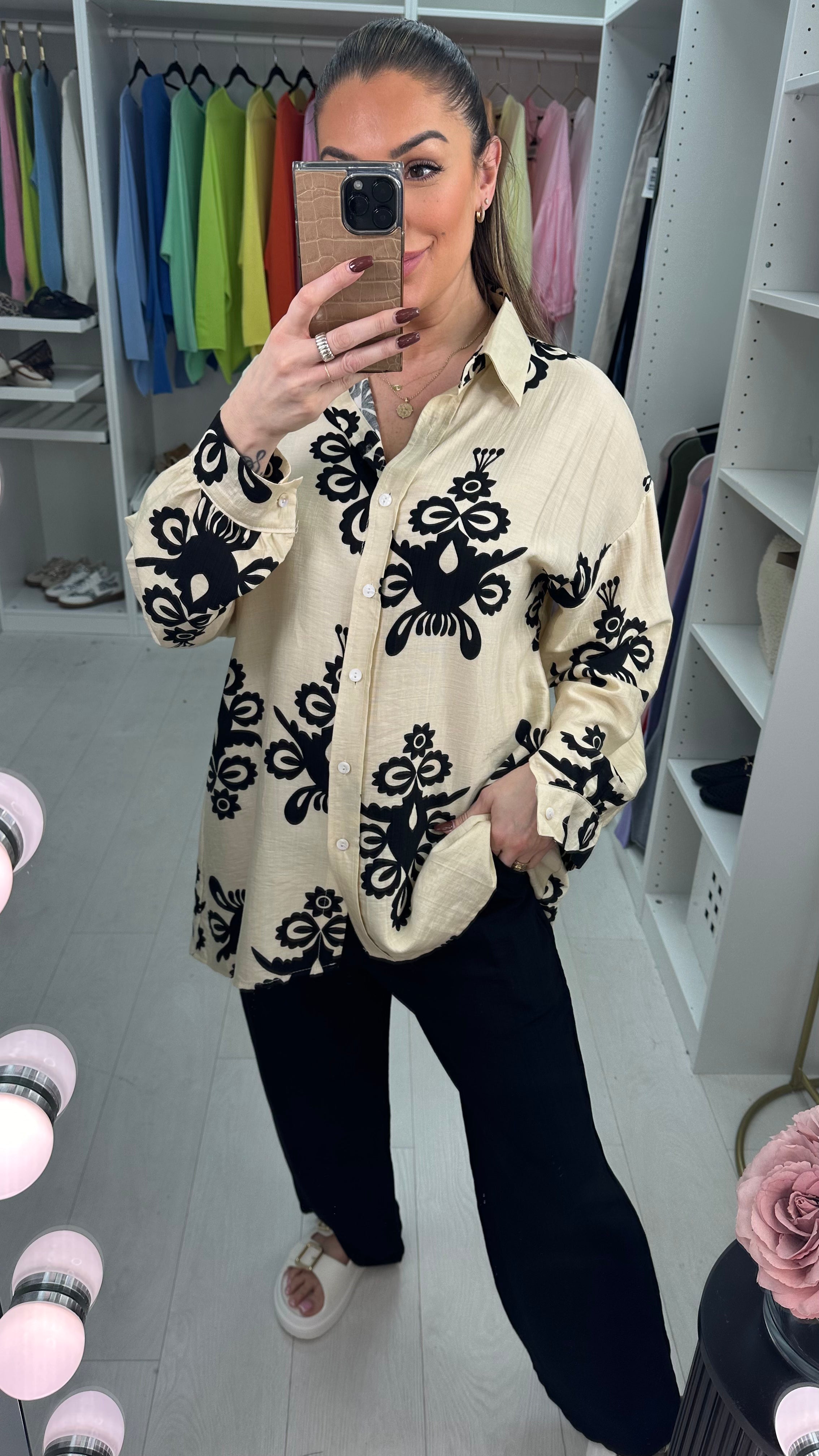 Sammy Mosaic Print Shirt Co-Ord Set