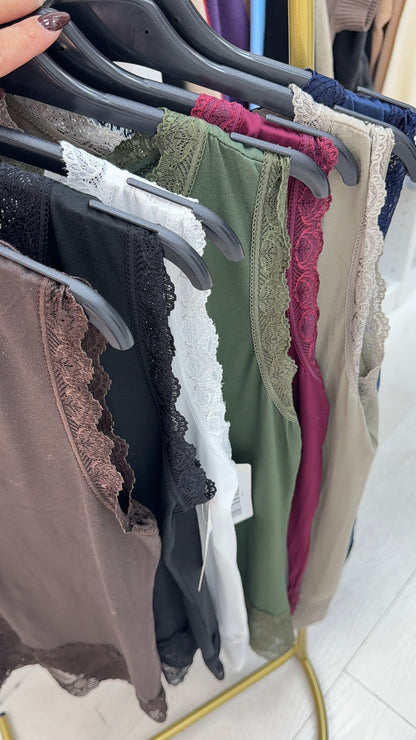 Kirstan Place Lace Hem Vest Top