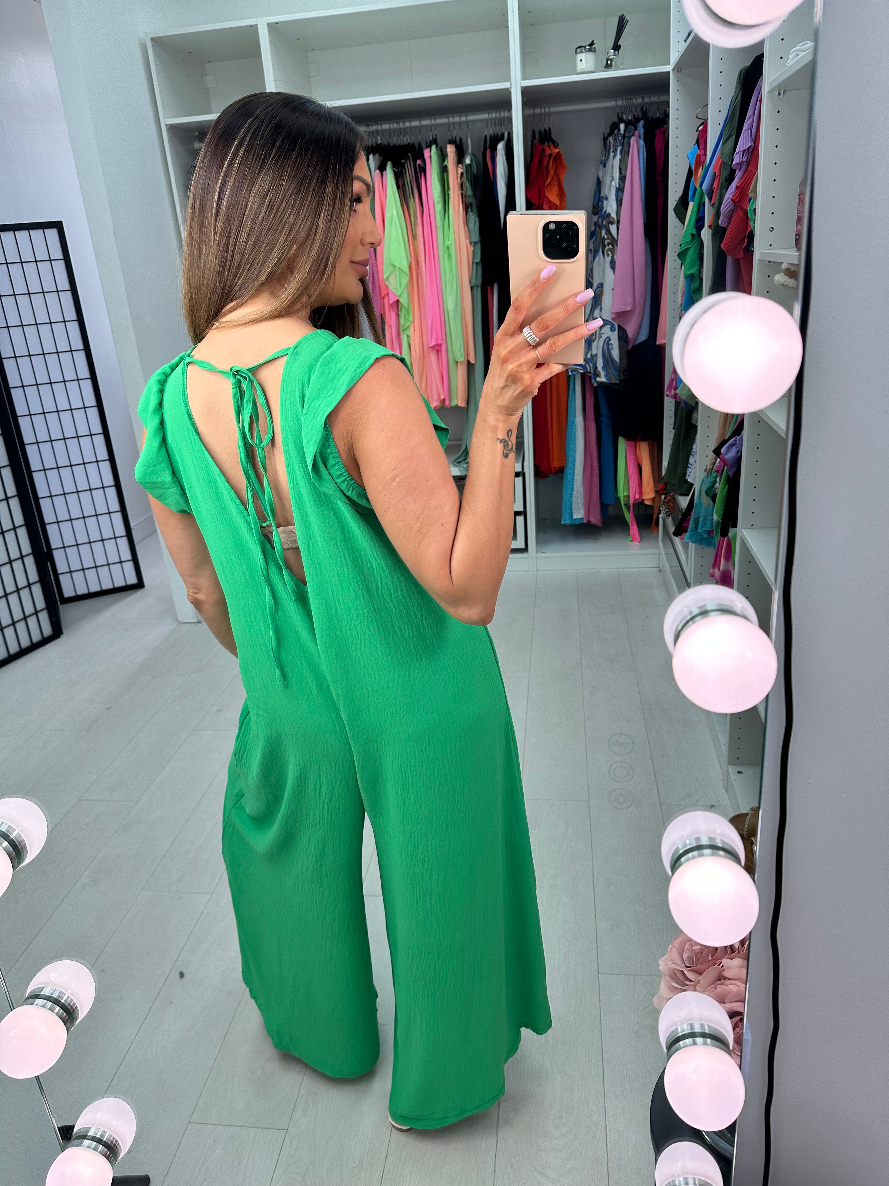 Arin Frill Sleeve Jumpsuit