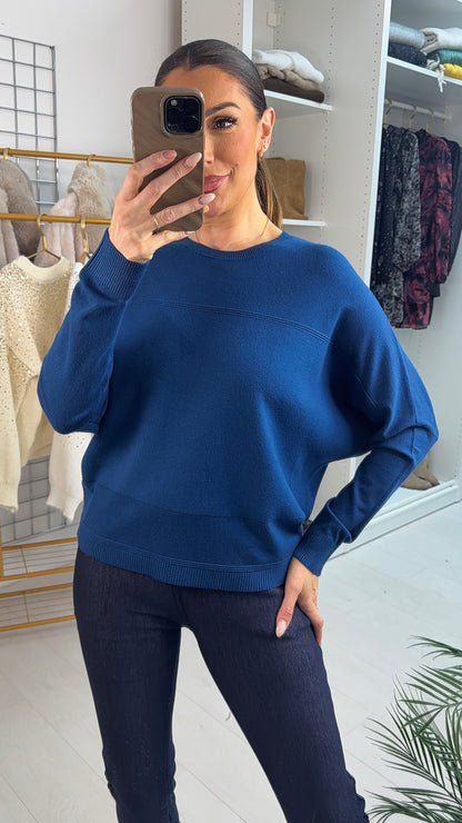 Sorina Plain Batwing Sleeve Jumper