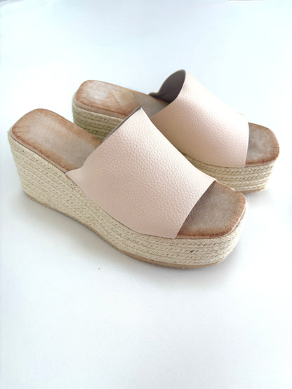 Loretta Woven Platform Mules