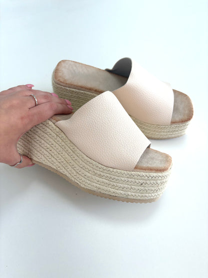 Loretta Woven Platform Mules