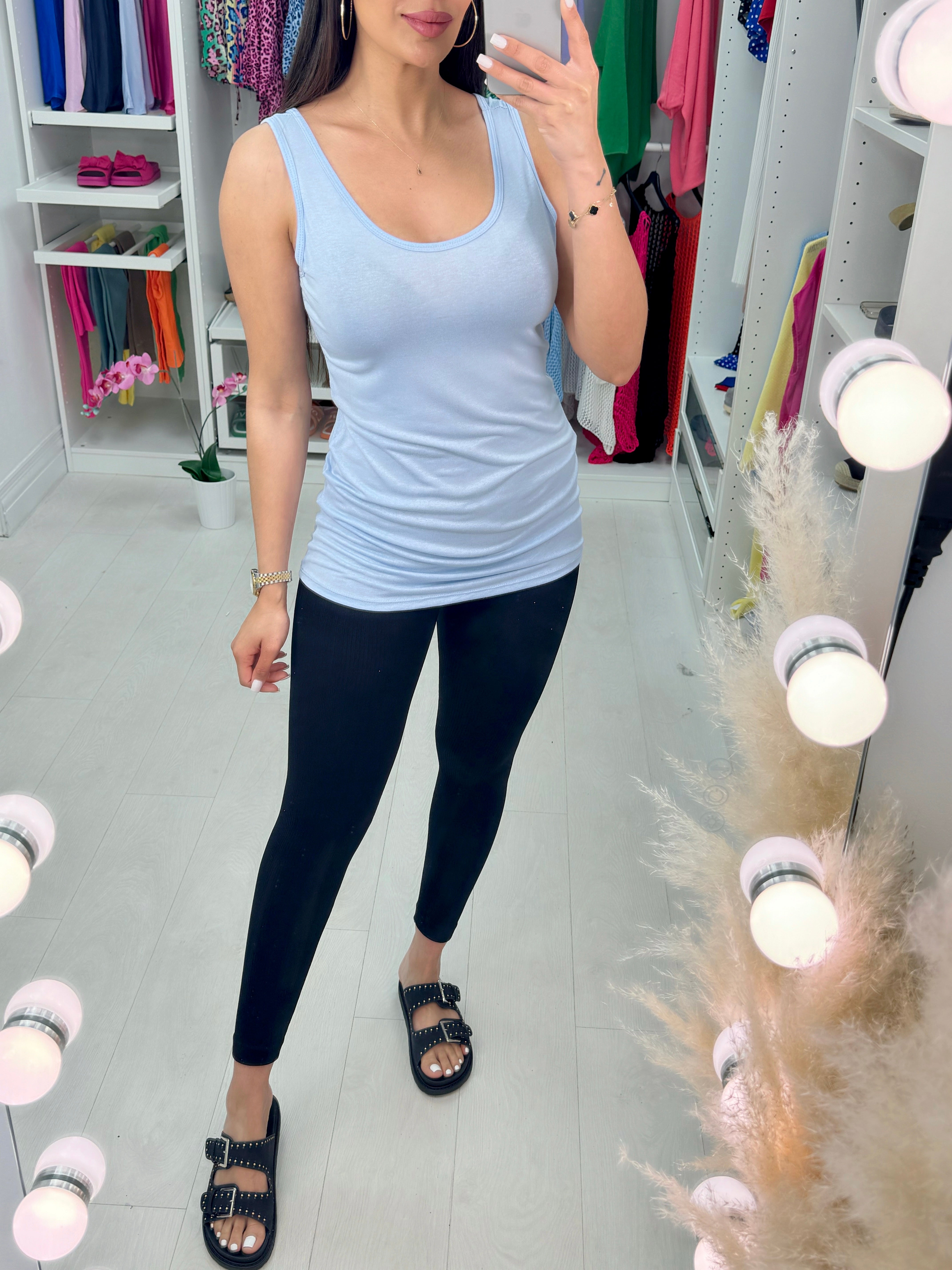 Arden Plain Basic Vest Top