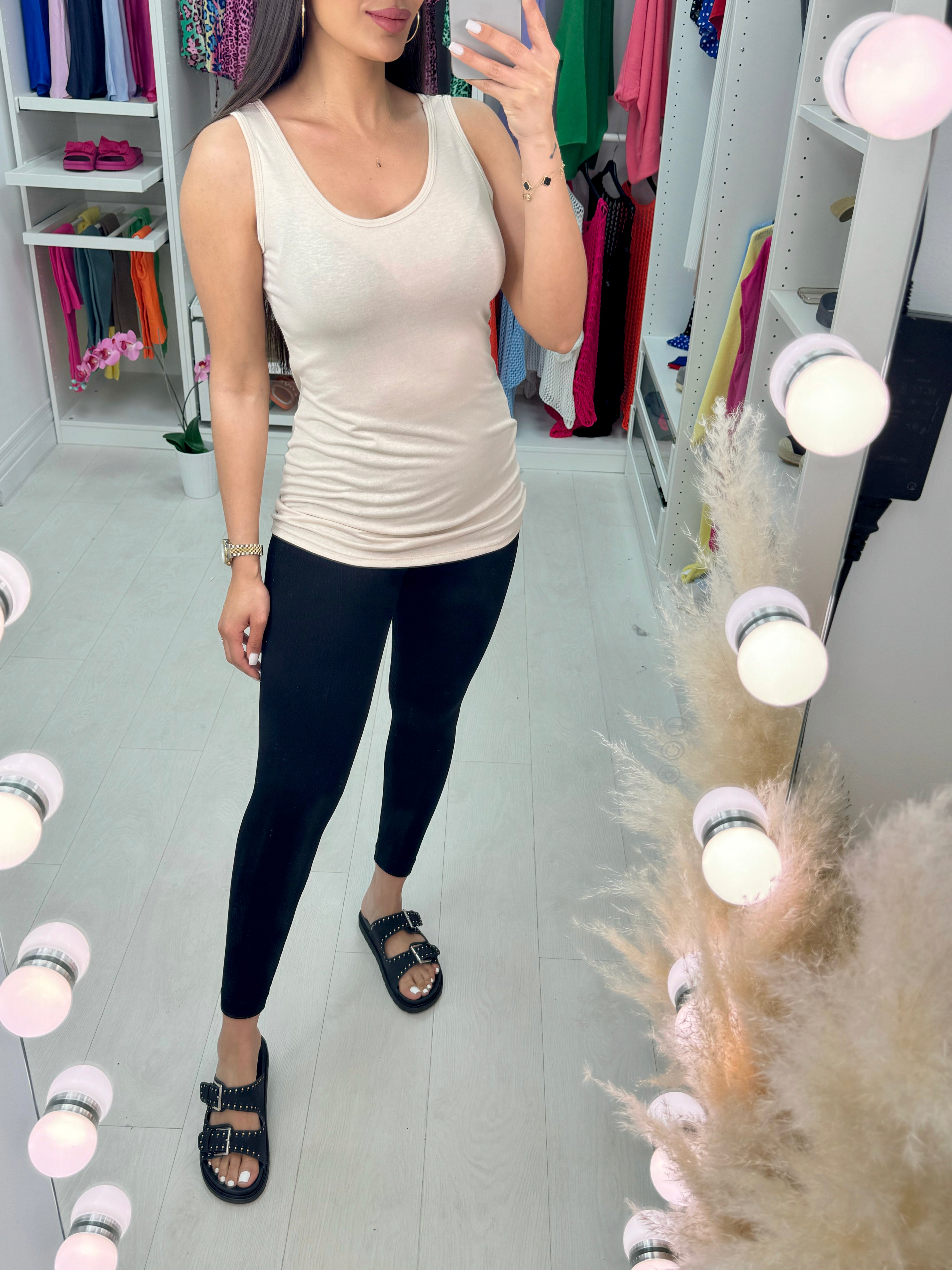 Arden Plain Basic Vest Top