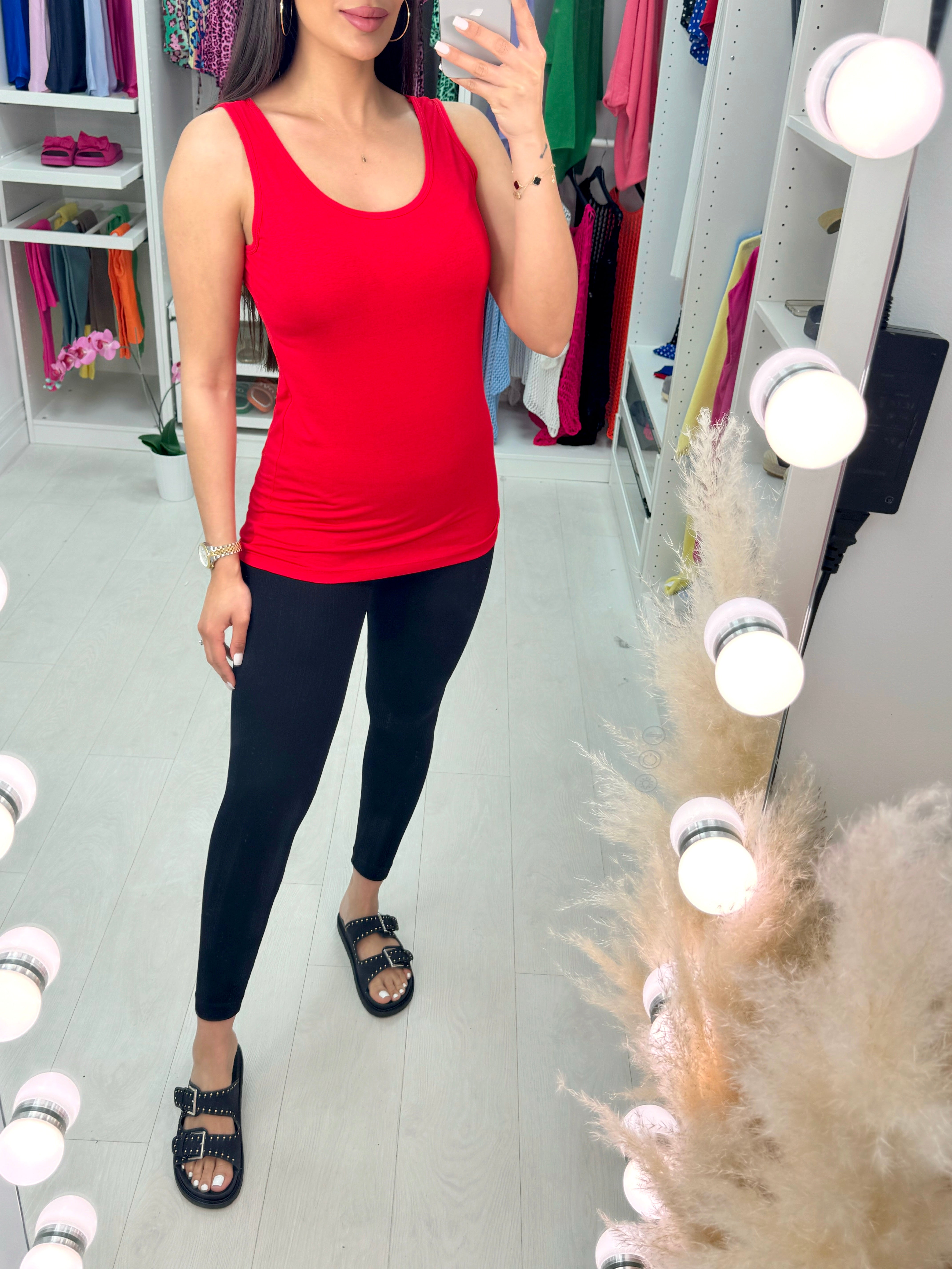 Arden Plain Basic Vest Top