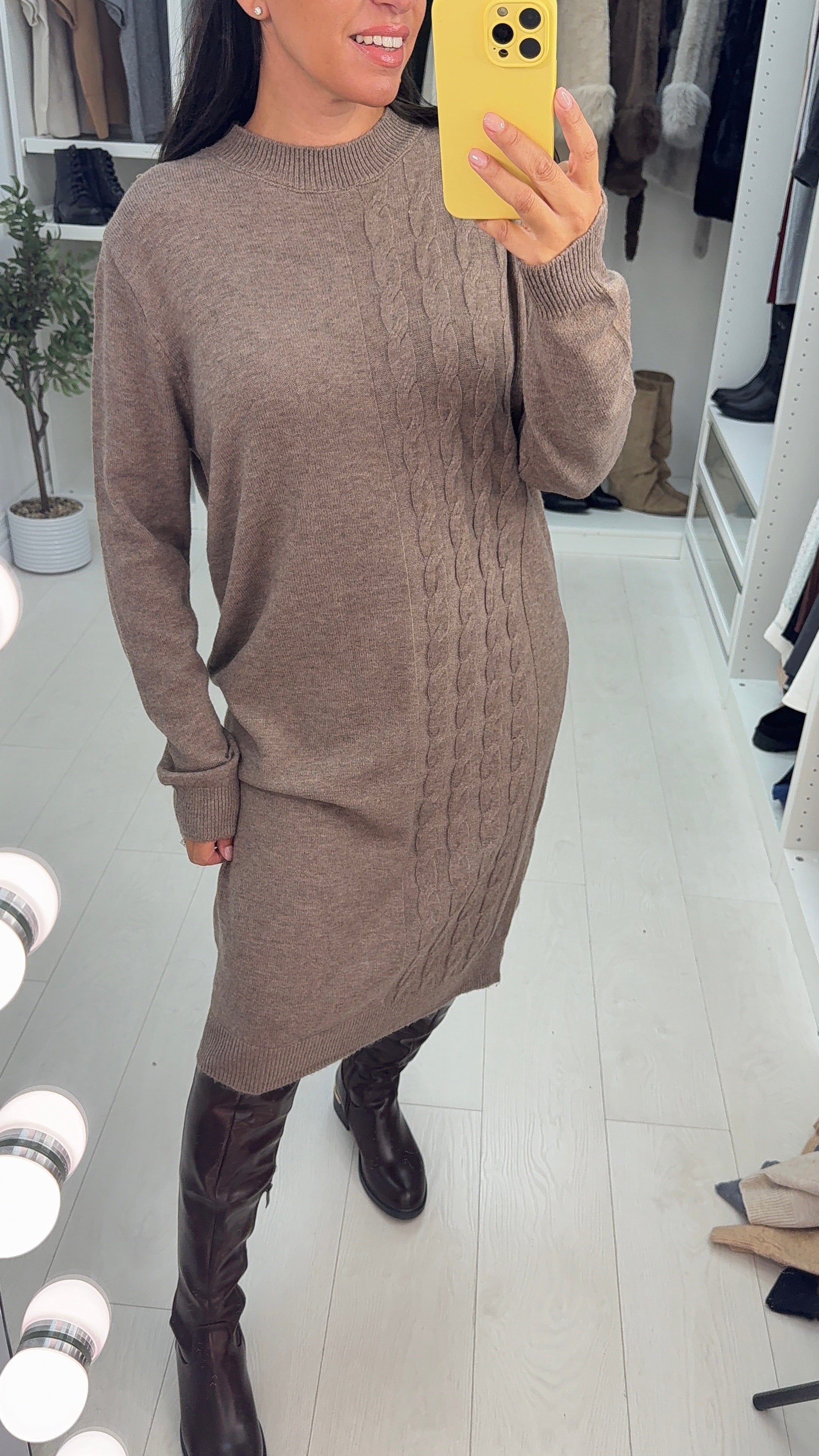 Miriam Cable Detail Knitted Dress