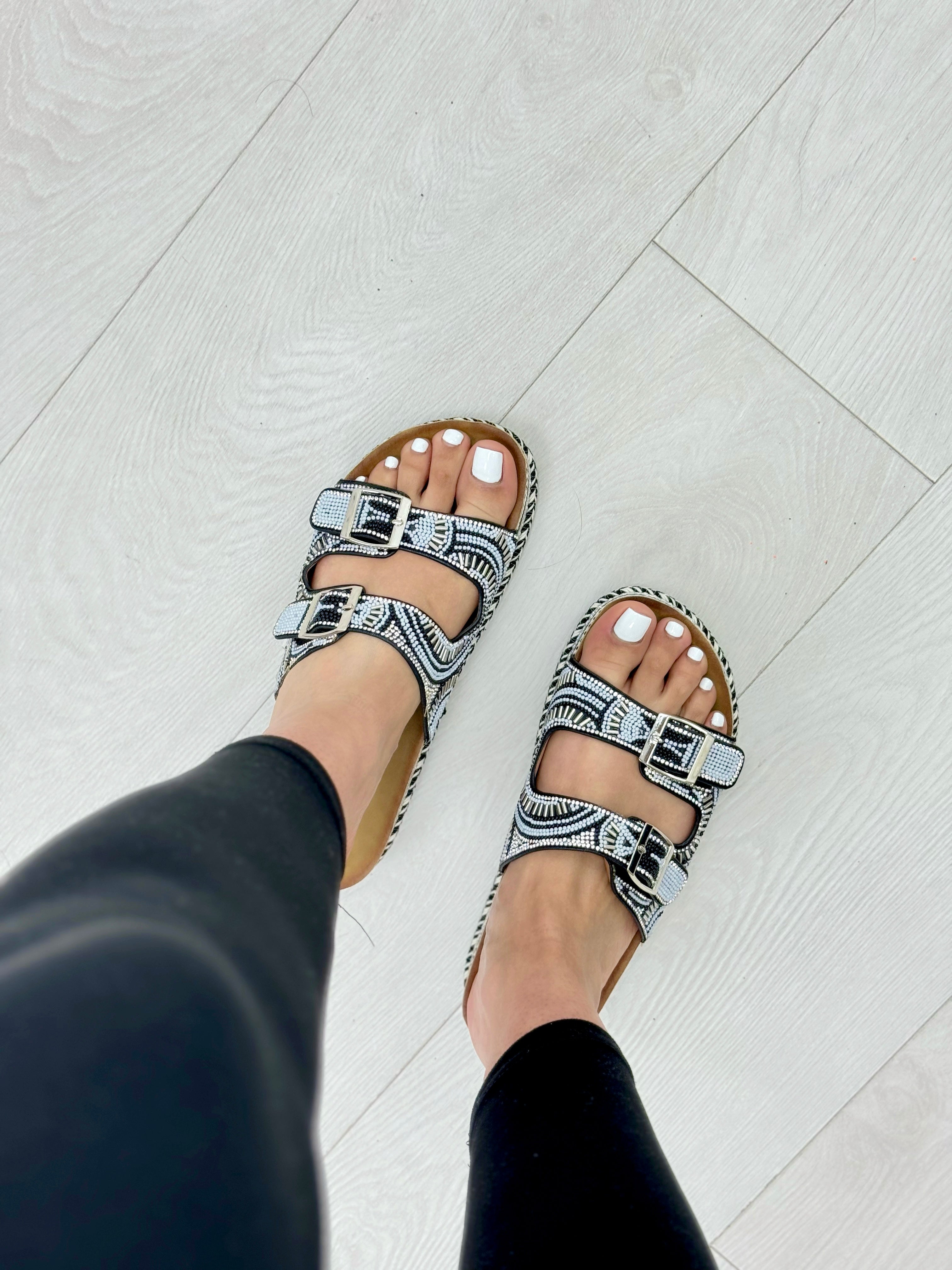Jorgito Rhinestone Detail Sliders