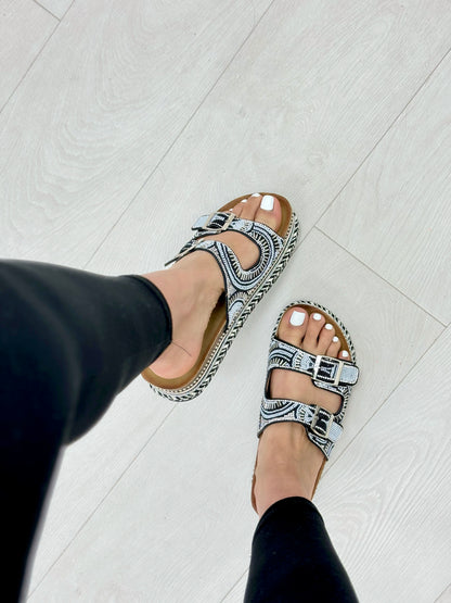 Jorgito Rhinestone Detail Sliders