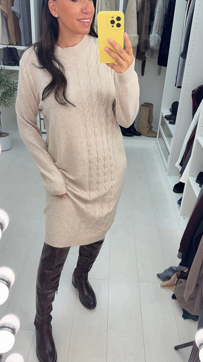 Miriam Cable Detail Knitted Dress