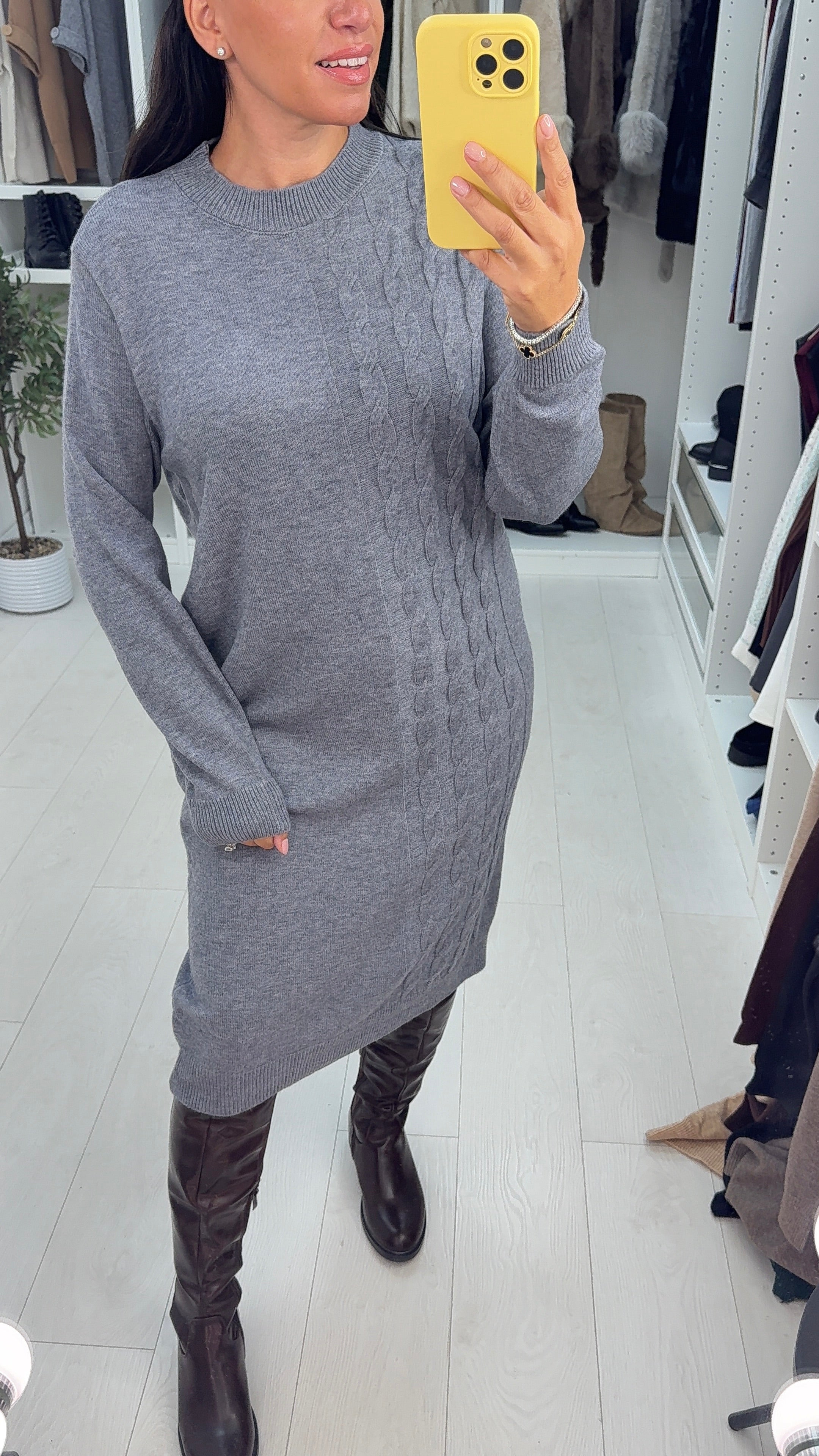 Miriam Cable Detail Knitted Dress