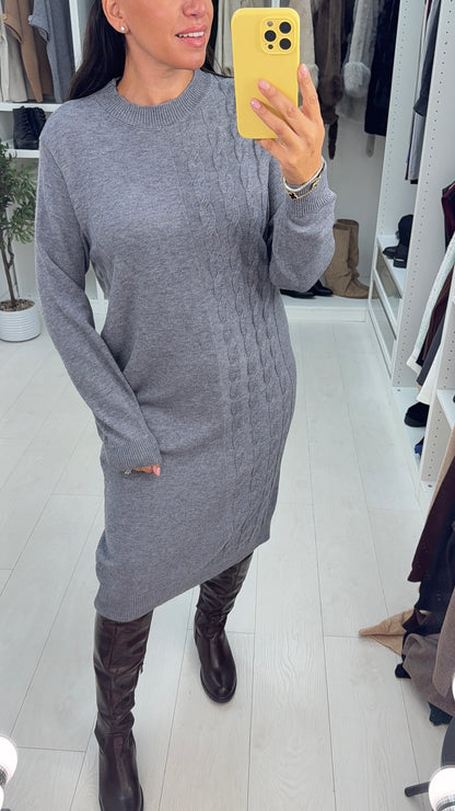 Miriam Cable Detail Knitted Dress