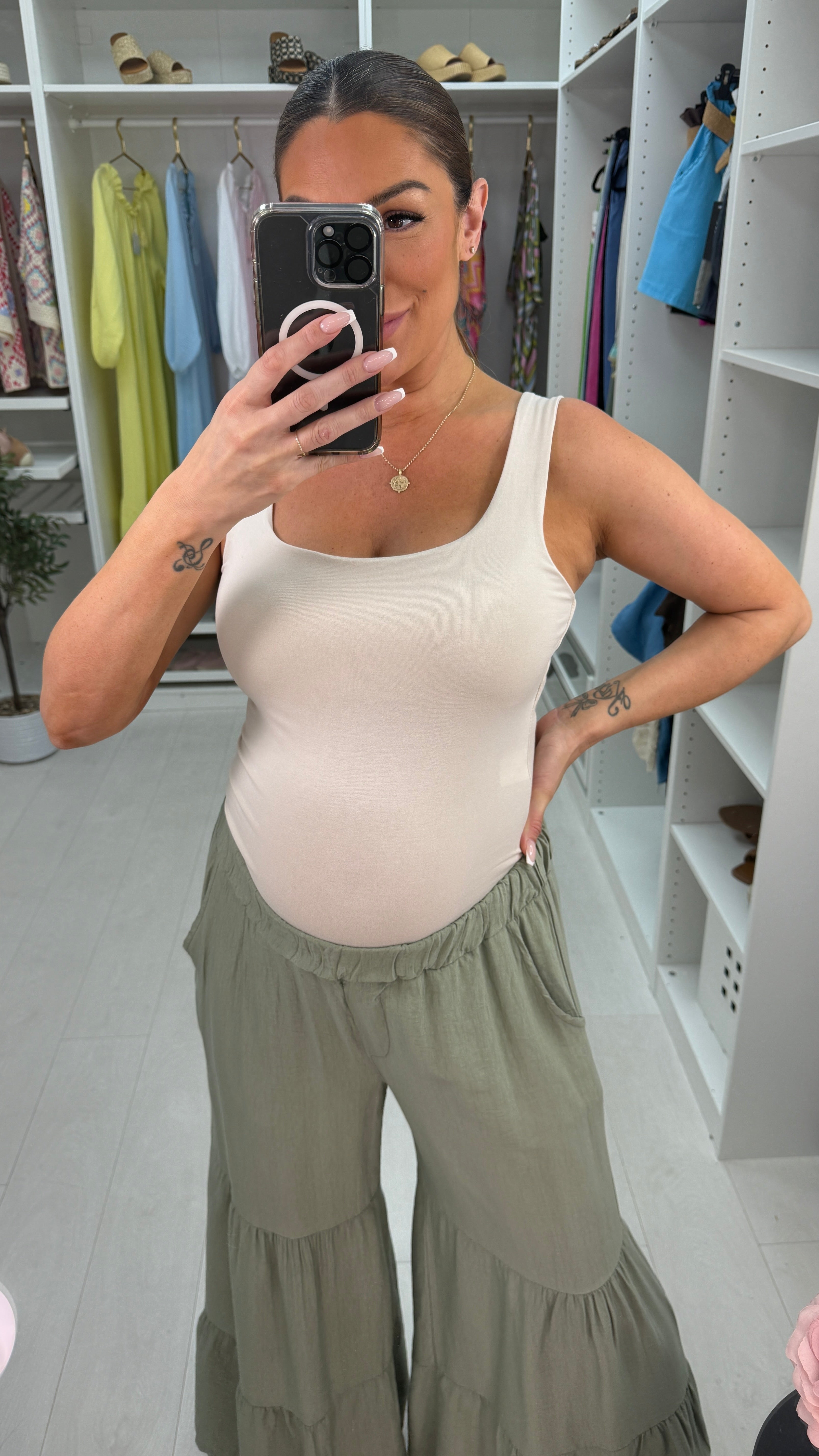 Livy Plain Jersey Vest Top