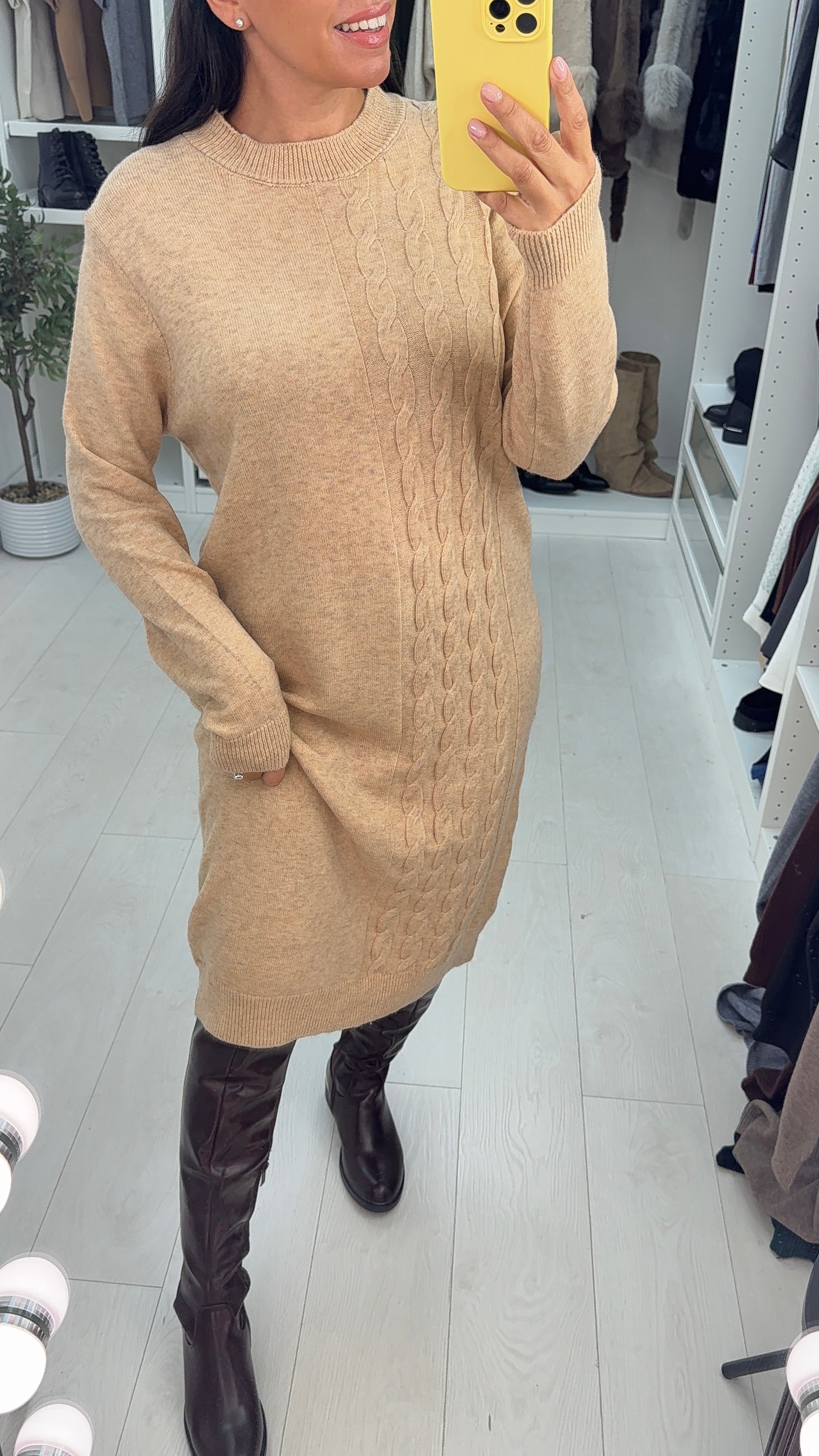 Miriam Cable Detail Knitted Dress