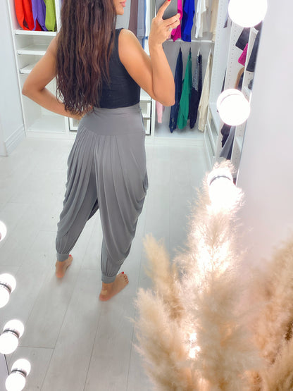 Gracelyn Belted Slouch Hareem Trousers