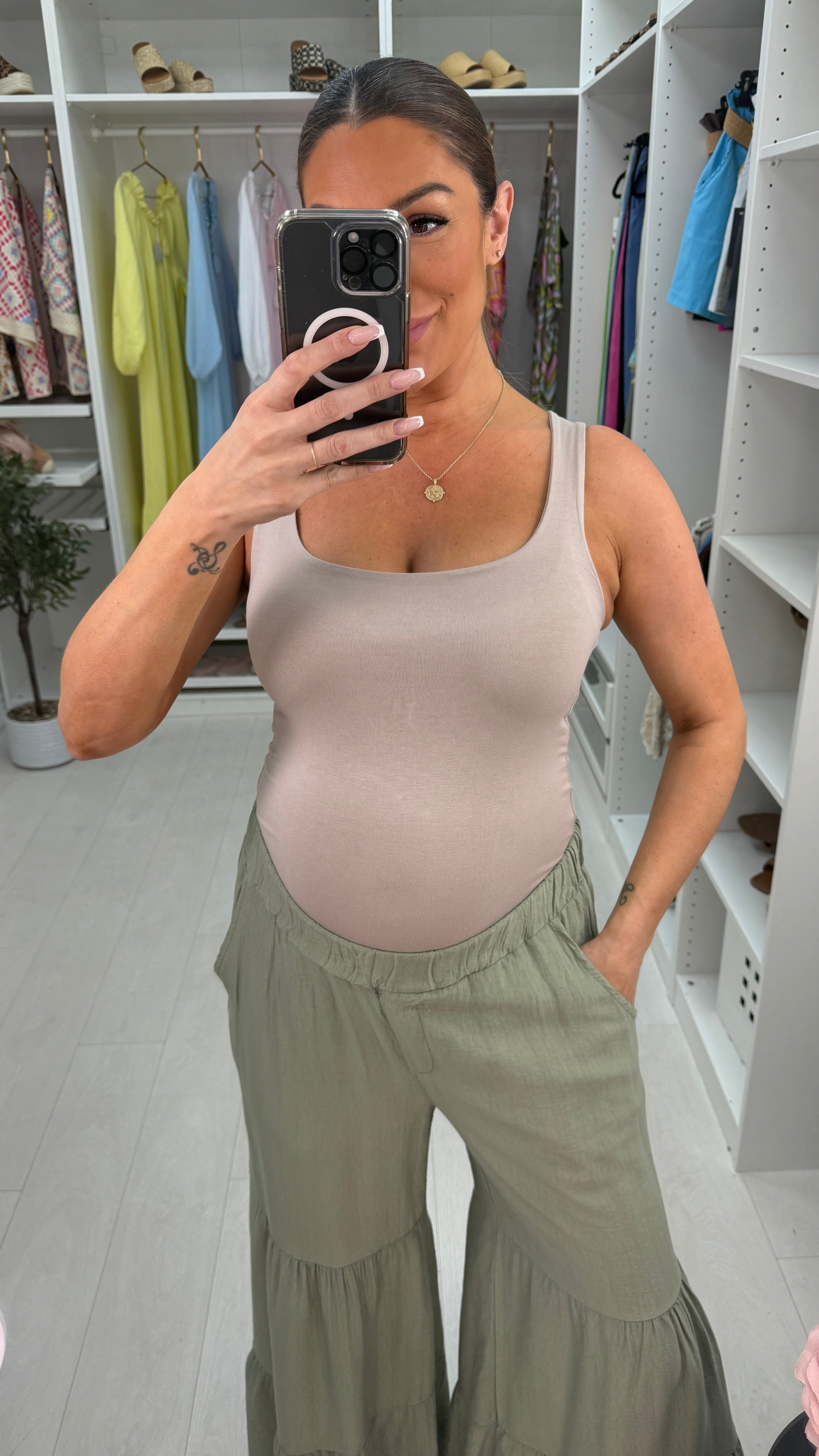 Livy Plain Jersey Vest Top